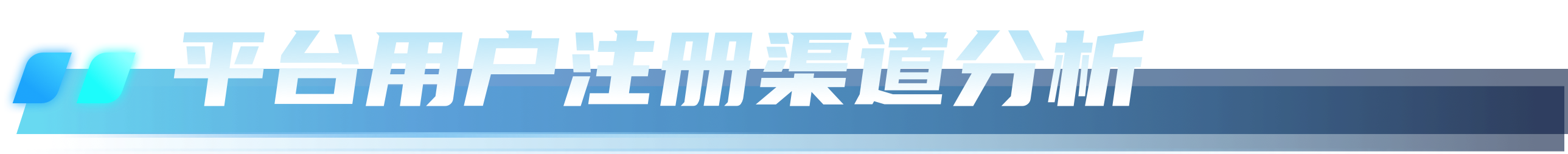 平台用户注册渠道分析